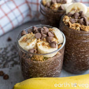 chocolate banana chia pudding
